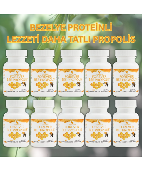 Forever Bezelye Proteinli Bee Propolis 10lu Aile Boy Avantaj Paketi