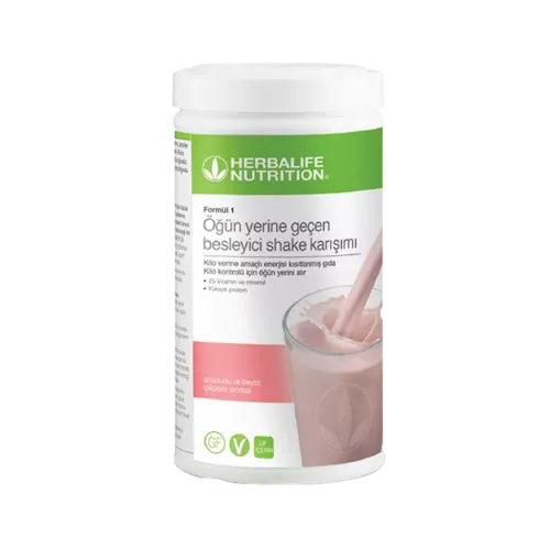 Herbalife Formul 1 Ahududu ve Beyaz Cikolata Aromali Shake 500gr