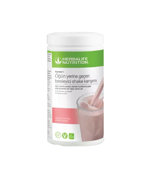 Herbalife Formul 1 Ahududu ve Beyaz Cikolata Aromali Shake 500gr