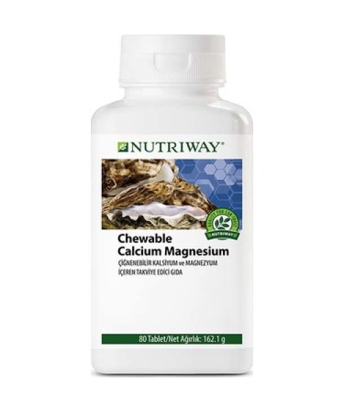 Amway Nutriway Chewable Calcium Magnesium 80 Tablet Vitamin