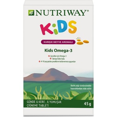 Amway Nutriway Kids Omega 3 Vitamin 30 Adet Cigneme Tableti