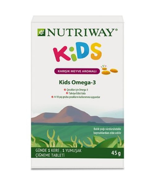 Amway Nutriway Kids Omega 3 Vitamin 30 Adet Cigneme Tableti