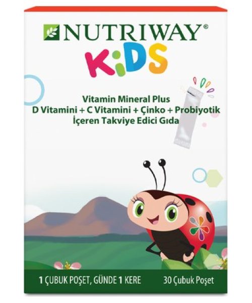 Nutriway Kids Vitamin Mineral Plus Takviye Edici Gida
